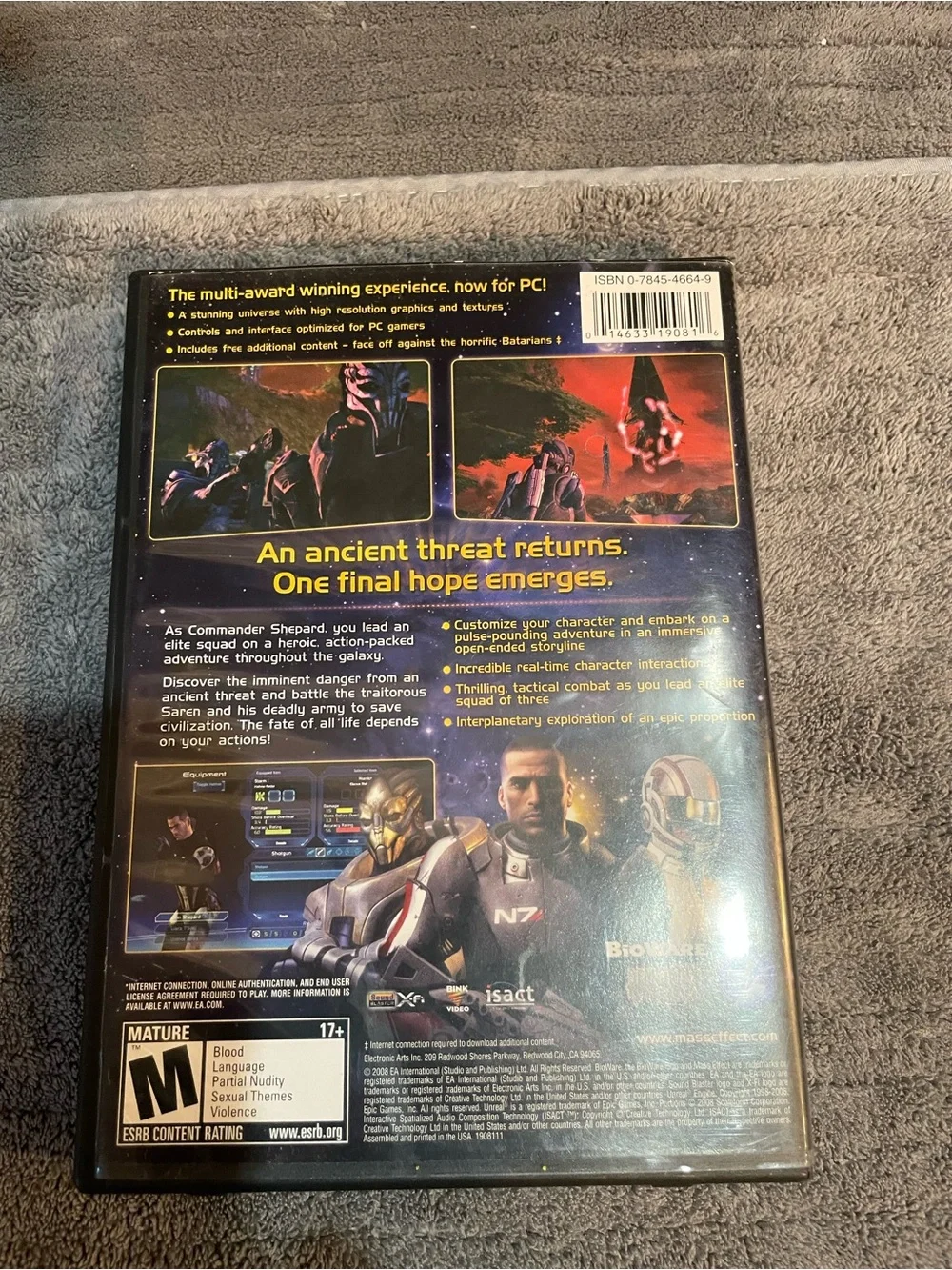 Mass Effect (PC, 2008) Video Game